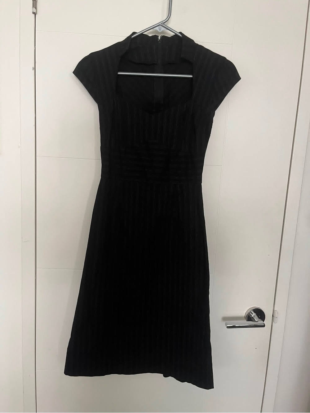 Office Siren Vertical Stripes Dress